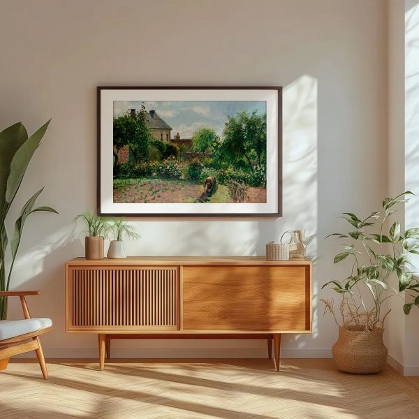 Sunlit Garden With Blooming Flowers - Image 5