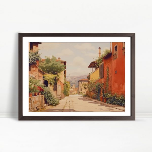 Serene Alley In Sunlit Village