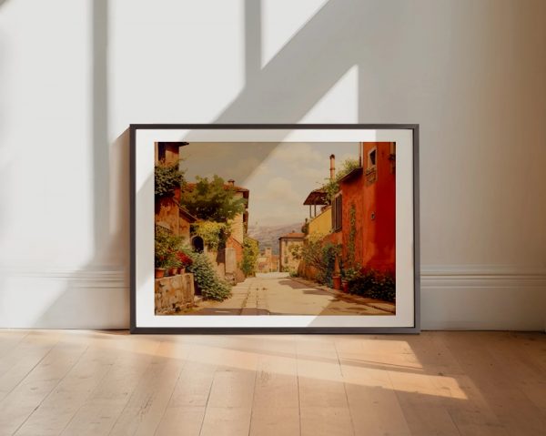 Serene Alley In Sunlit Village - Image 2