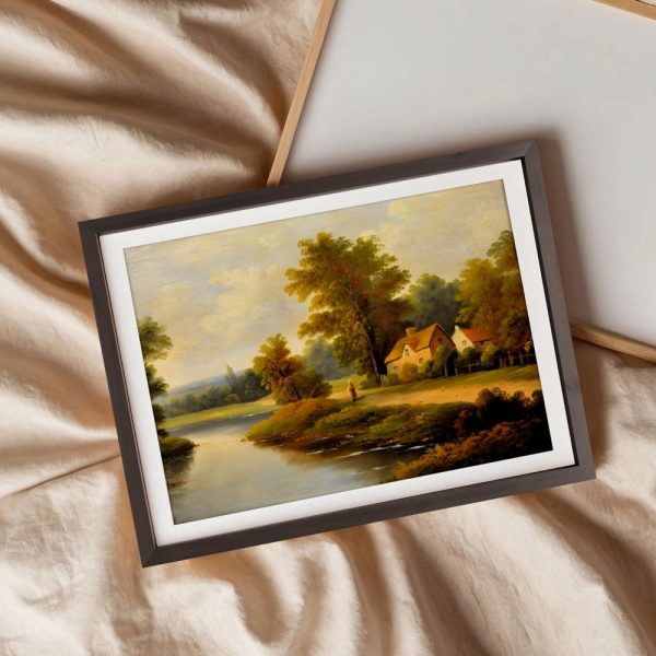 River Cottage Under Golden Trees - Image 3