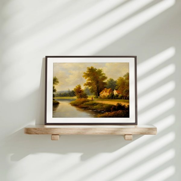 River Cottage Under Golden Trees - Image 4