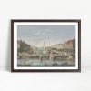 Bustling Canal Scene In Vintage City