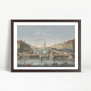 Bustling Canal Scene In Vintage City