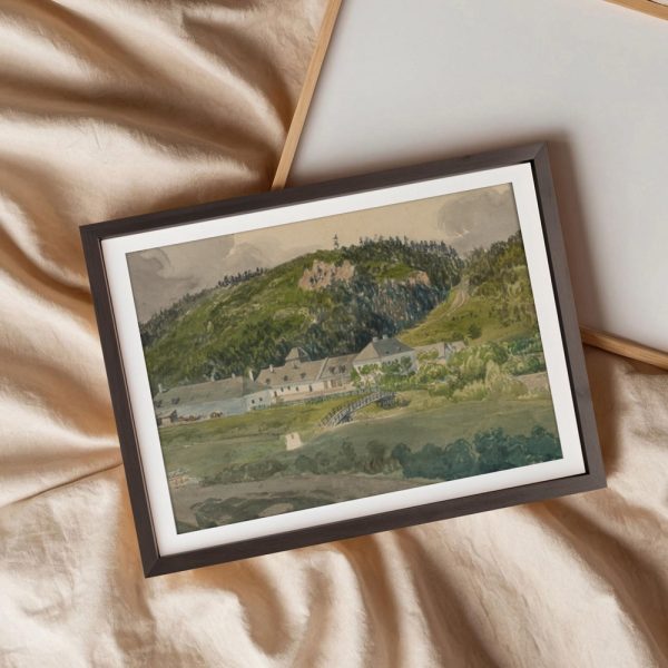 Mountain Hamlet With Wooden Bridge - Image 3