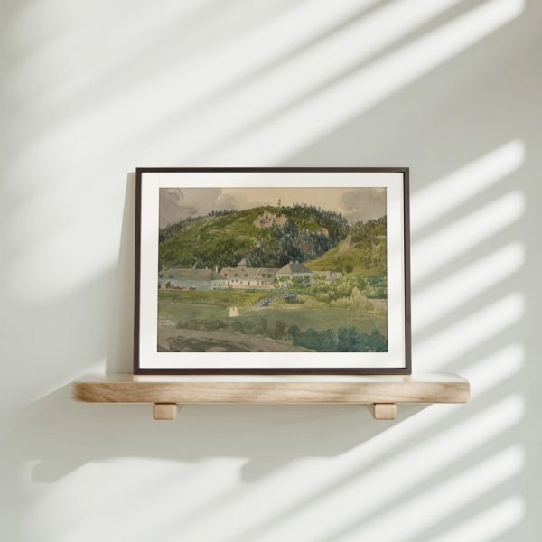 Mountain Hamlet With Wooden Bridge - Image 4