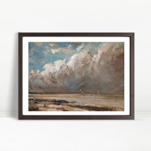Windswept Shore Under Dramatic Sky