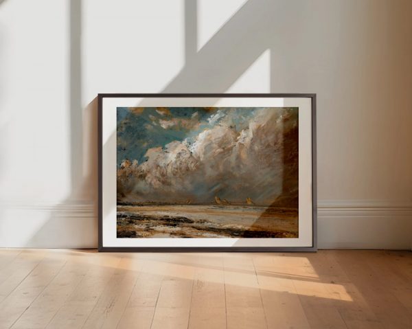 Windswept Shore Under Dramatic Sky - Image 2