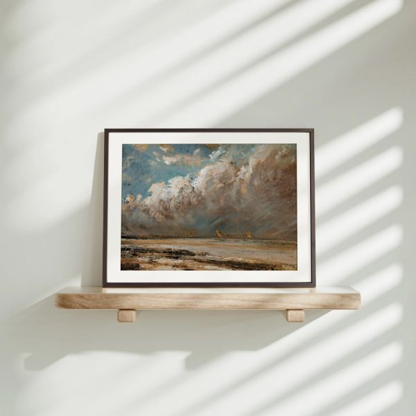 Windswept Shore Under Dramatic Sky - Image 4