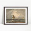 Sailboats Drifting Beneath Stormy Skies