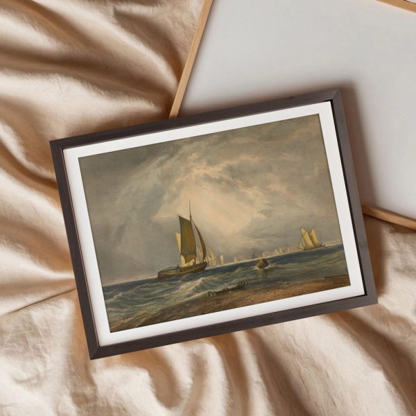 Sailboats Drifting Beneath Stormy Skies - Image 3