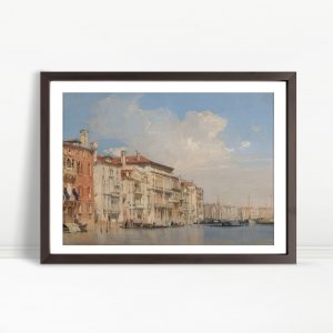Sunlit Venetian Palaces On Grand Canal