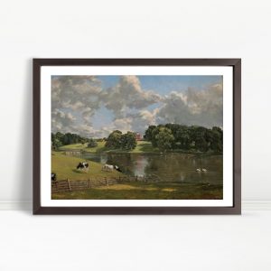 Grazing Cows Beside Tranquil Lake
