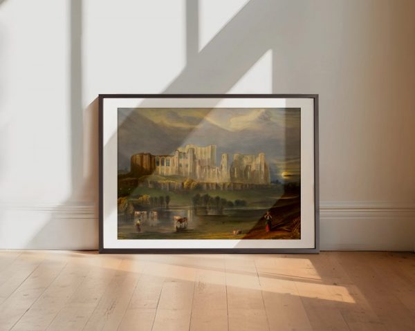 Ruined Castle Reflected At Sunset - Image 2