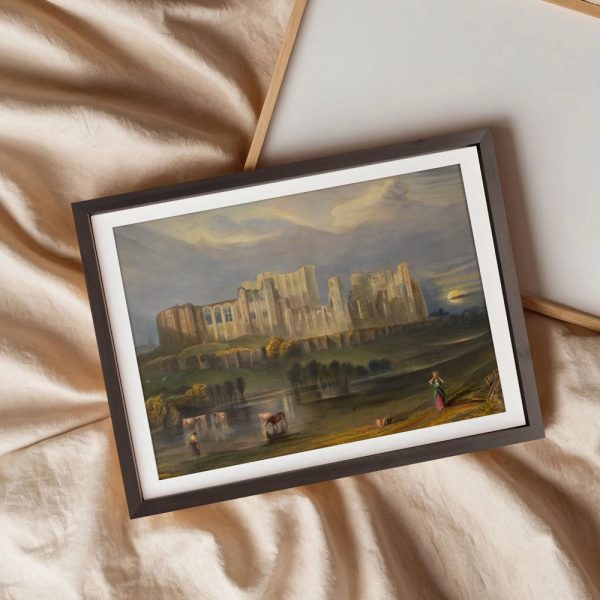 Ruined Castle Reflected At Sunset - Image 3
