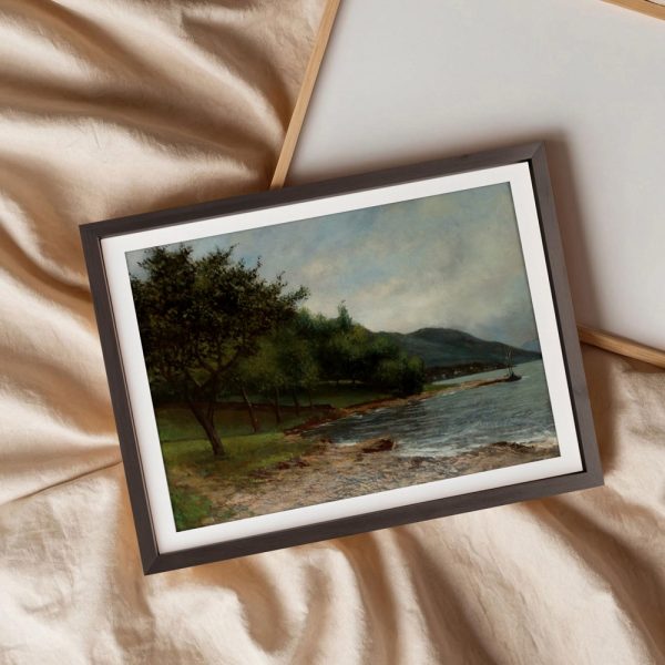 Shaded Shoreline With Distant Sail - Image 3