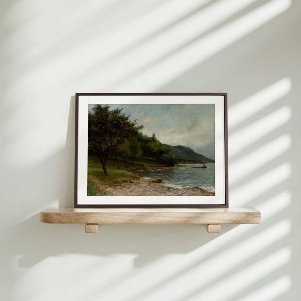 Shaded Shoreline With Distant Sail - Image 4