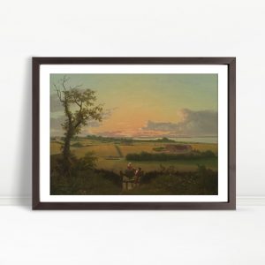 Golden Fields At Peaceful Dusk