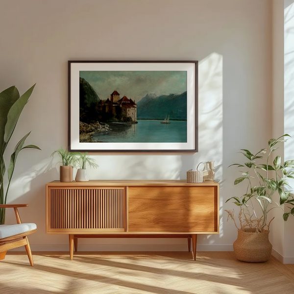 Lakeside Castle Amid Blue Mountains - Image 5