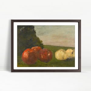 Apples And Onions On Green Meadow