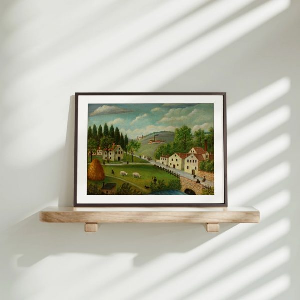 Pastoral Village With Winding Stream - Image 4