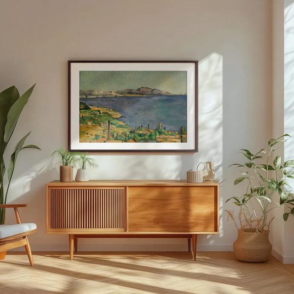 Sunlit Coastline With Distant Mountains - Image 5