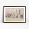 Grand Bridge Spanning Urban River