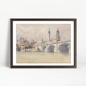 Grand Bridge Spanning Urban River