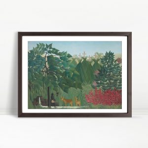 Serene Forest Clearing With Deer