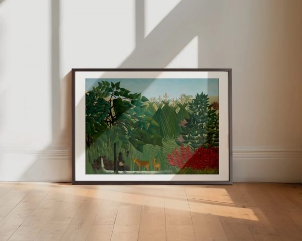 Serene Forest Clearing With Deer - Image 2