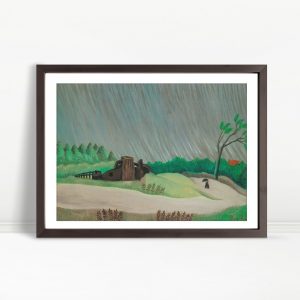 Rainy Day Over Rustic Countryside
