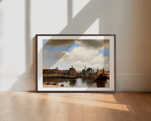 Tranquil Town Reflections By Water - Image 2