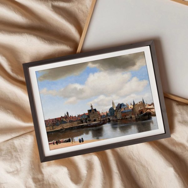 Tranquil Town Reflections By Water - Image 3