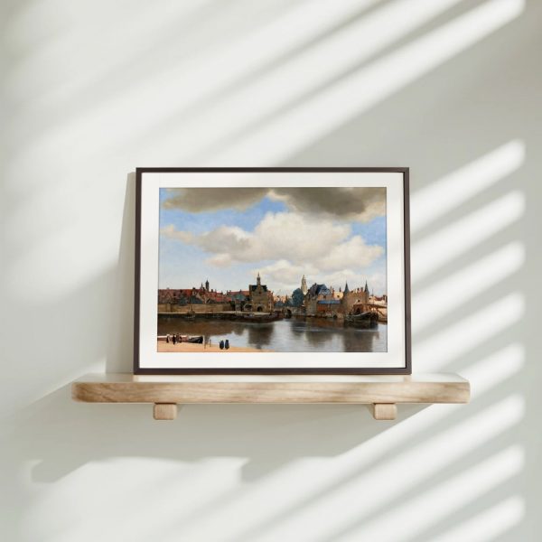 Tranquil Town Reflections By Water - Image 4