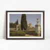Classical Villa Amid Cypress Trees