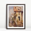 Sunlit Stairways Of Tuscan Village