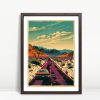 Endless Highway Through Desert Mountains