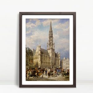 Grand Square Bustling With Marketplace
