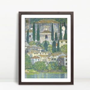 Hillside Village With Cypress Shadows