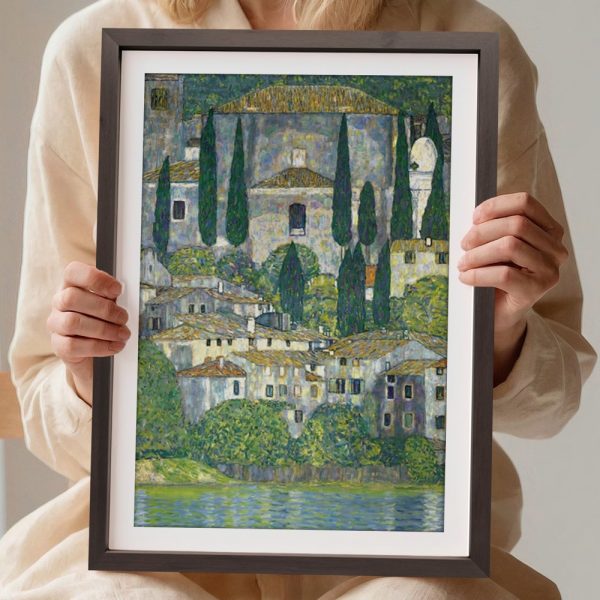 Hillside Village With Cypress Shadows - Image 2