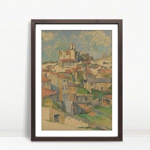 Village Landscape with Red Rooftop Houses