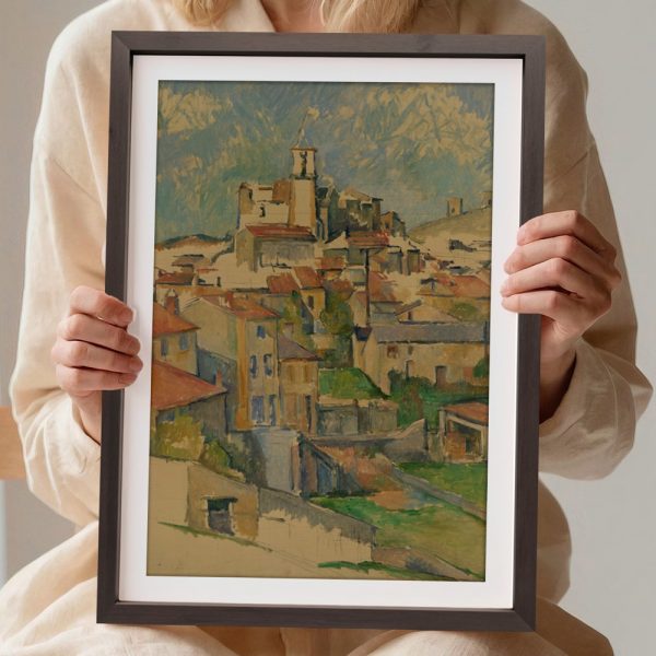Village Landscape with Red Rooftop Houses - Image 2