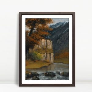 Autumn Cliffs and River Scenic View