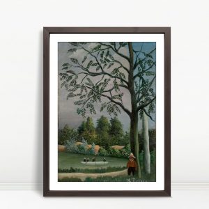 Man Under Tree in Peaceful Park