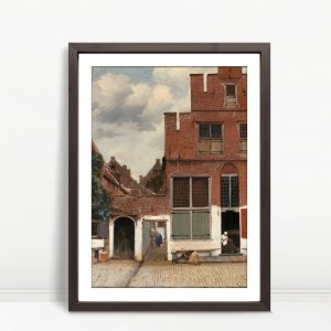 Dutch Courtyard With Red Brick Buildings