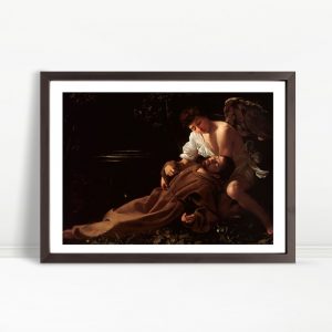 Angel Comforts Saint Francis In Forest