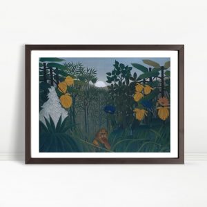 Jungle Lion Watches Under Moonlight