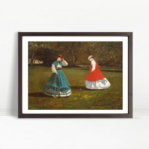 A Game of Croquet (1866) by Winslow Homer