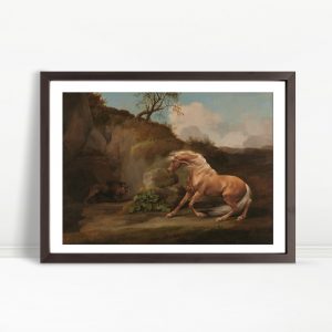 Horse Frightened by a Lion by George Stubbs