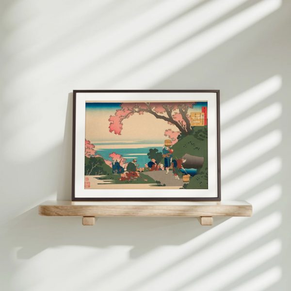 Gathering Water Under Blossoming Sakura - Image 4