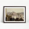 Parisian Intellectuals On River Bridge